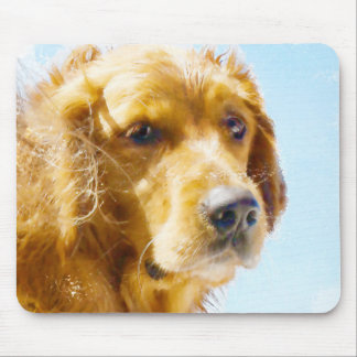 Alfombrilla De Ratón Acuarela de Golden Retriever