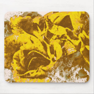 Alfombrilla De Ratón Acuarela del rosa amarillo de Mousepad