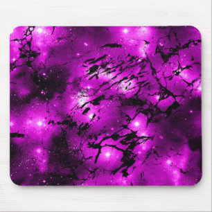 Alfombrilla De Ratón Acuarela Galaxia de Mármol Rosa Profundo Luces Bri
