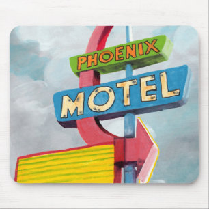 Alfombrilla De Ratón Acuarela Phoenix Motel