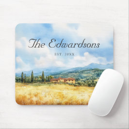 Alfombrilla De Ratón Acuarela Toscana