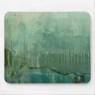 Alfombrilla De Ratón Acuarela verde contemporánea