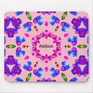 Alfombrilla De Ratón ADDISON~ Glittering Heart Pattern ~ Personalizado 