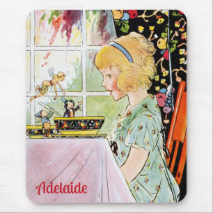 Alfombrilla De Ratón ADELAIDE ~ Arte vintage ~ Johnny Gruelle ~ Fairies