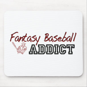 Alfombrilla De Ratón Adicto al béisbol de la fantasía