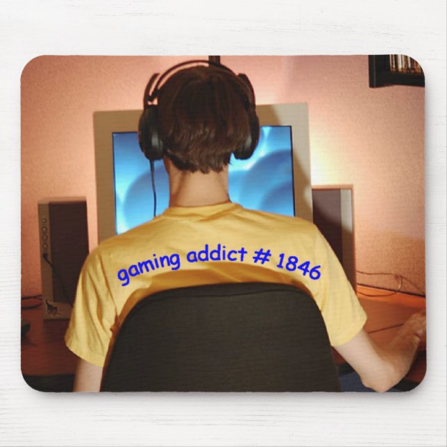 Alfombrilla De Ratón adicto al juego (Frente)