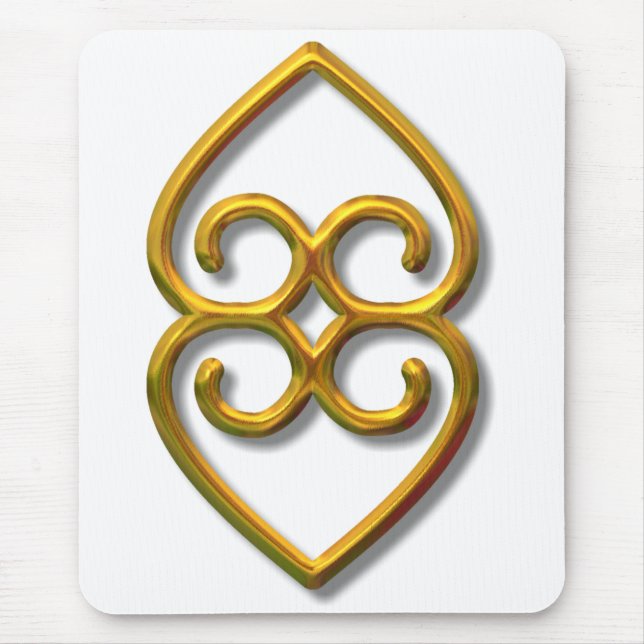 Alfombrilla De Ratón Adinkra-tierra-oro (Frente)