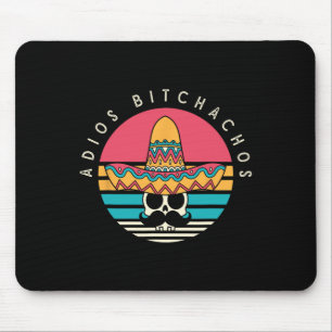 Alfombrilla De Ratón Adios Achos Funny Skull Sombrero Retro Cinco De Ma