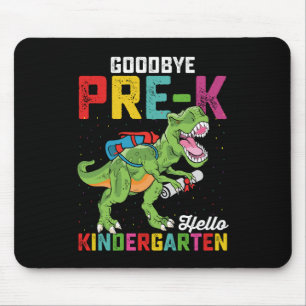 Alfombrilla De Ratón Adiós Pre K Hola Kindergarten T Rex Escuela
