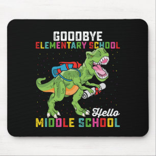 Alfombrilla De Ratón Adiós primaria hola T Rex de la escuela secundaria