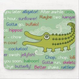 Alfombrilla De Ratón Adiós y buena suerte de grupo, lagarto