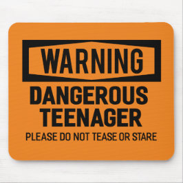 Alfombrilla De Ratón Adolescente peligroso amonestador Mousepad