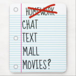 Alfombrilla De Ratón Adolescentes después de los planes escolares<br><div class="desc">Este mousepad es gracioso para cualquier adolescente distraído.</div>