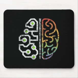 Alfombrilla De Ratón Adoptar Neurodiversidad Autismo cerebral Concienci