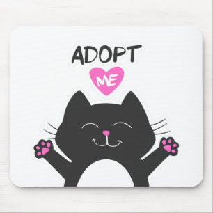Alfombrilla De Ratón Adoptar yo - Elegir color de fondo