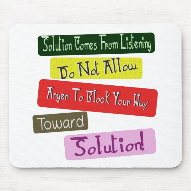 Alfombrilla De Ratón ¡Adopte Una Relación Amada Hacia La Solución! Comp (Frente)