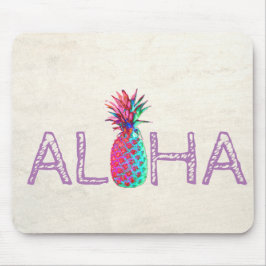 Alfombrilla De Ratón Adorable Aloha Hawaiian Pineapple