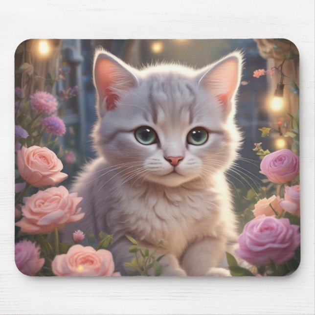 Alfombrilla De Ratón Adorable Kitten Mousepad (Frente)