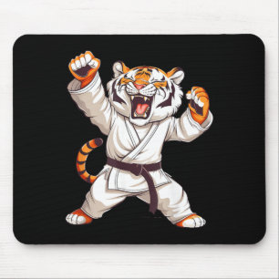 Alfombrilla De Ratón Adorable Tigre de Karate Taekwondo Jiu-Jitsu Amant