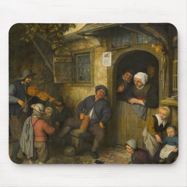 Alfombrilla De Ratón Adriaen van Ostade - The Fiddler (Frente)