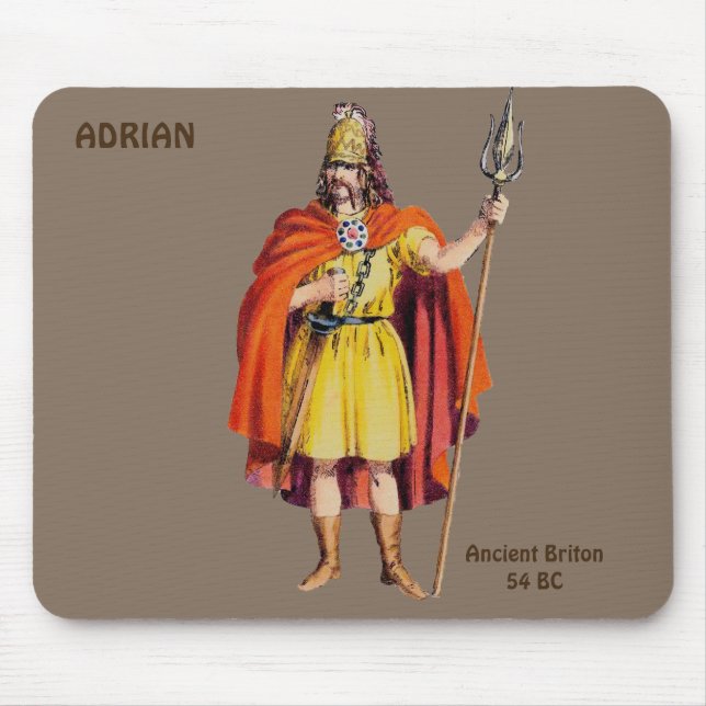Alfombrilla De Ratón ADRIAN ~ Antiguo COSTUME Británico ~ Personalizado (Frente)