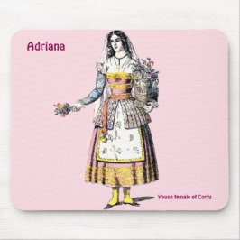 Alfombrilla De Ratón ADRIANA ~ Joven mujer de CORFU ~