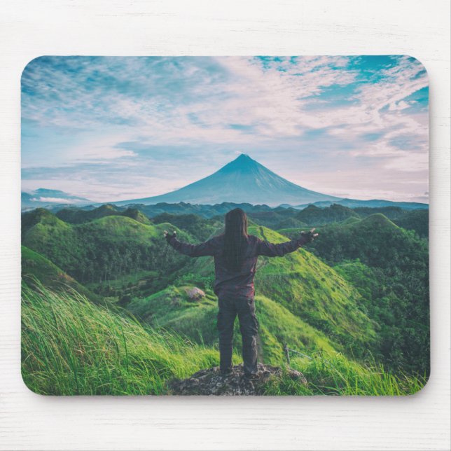 Alfombrilla De Ratón Adventure Landscape Mountain Mouse Pad (Frente)
