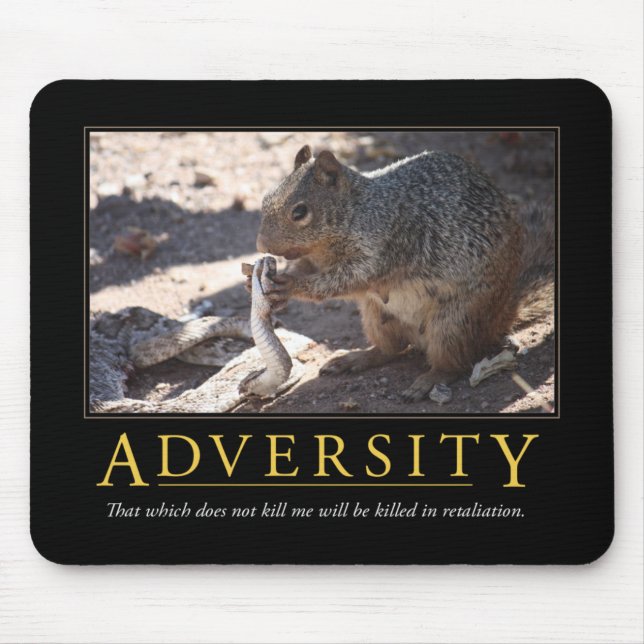 Alfombrilla De Ratón Adversidad Demotivational Mousepad (Frente)