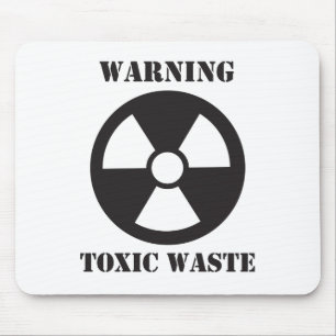 Alfombrilla De Ratón Advertencia - basura tóxica