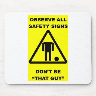 Alfombrilla De Ratón Advertencia del Rótulo de seguridad