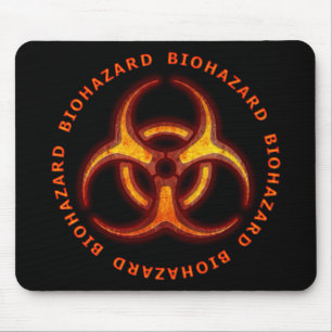 Alfombrilla De Ratón Advertencia del zombi del Biohazard