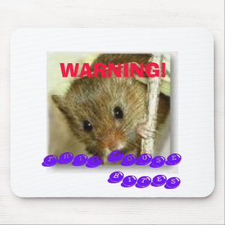 ALFOMBRILLA DE RATÓN ¡ADVERTENCIA! , ESTE RATÓN MUERDE