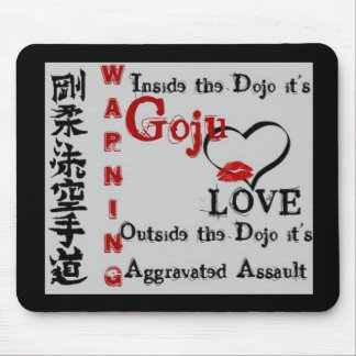 Alfombrilla De Ratón Advertencia sobre Goju Ryu Karate Do Kanji