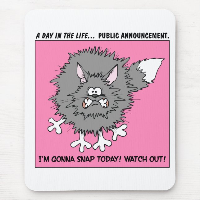 Alfombrilla De Ratón Advertencia: Sobre para romper hacia fuera (Frente)