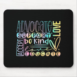 Alfombrilla De Ratón Advocacy Love Support Accept Be Kind Autism Awaren