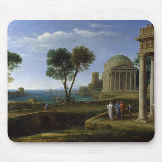 Alfombrilla De Ratón Aeneas en Delos de Claude Lorrain (Frente)
