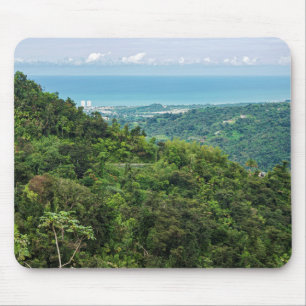 Alfombrilla De Ratón Aerolíneas de puerto costero rico en el yunque
