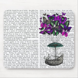 Alfombrilla De Ratón Aeronave mariposa 2 morada y verde