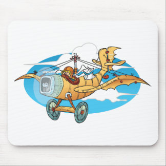 Alfombrilla De Ratón Aeroplano barato del dibujo animado