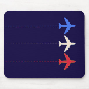 Alfombrilla De Ratón aeroplanos de las líneas aéreas
