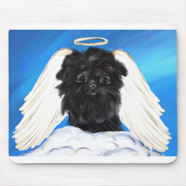 Alfombrilla De Ratón Affenpinscher Ángel  (Frente)