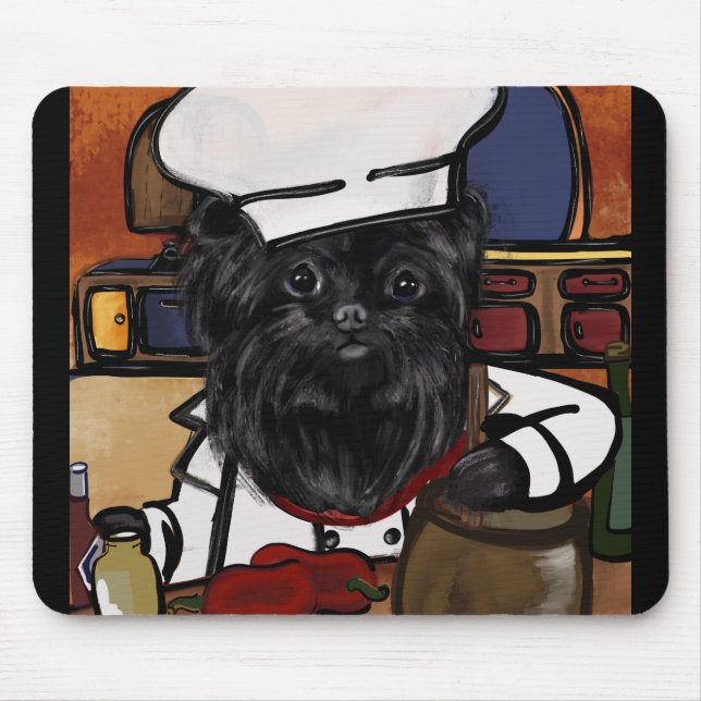 Alfombrilla De Ratón Affenpinscher Chef (Frente)