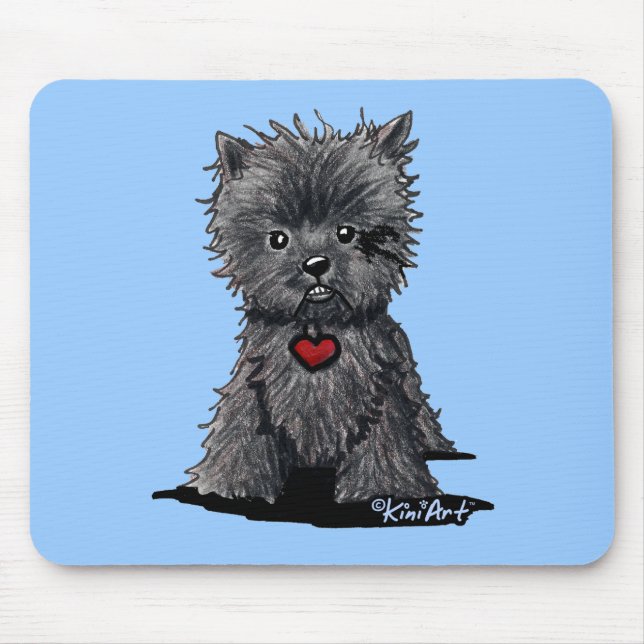 Alfombrilla De Ratón Affenpinscher Dog Art Mousepad (Frente)