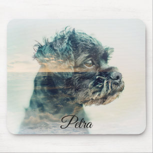 Alfombrilla De Ratón Affenpinscher Dog MOM Summer Beach Efecto fotográf