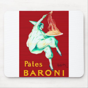 Alfombrilla De Ratón Afiche de época de Pates Baroni Spaghetti