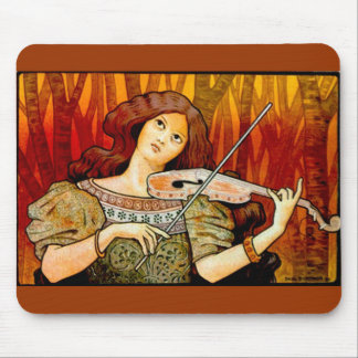 Alfombrilla De Ratón Afiche de la Violin de Música de Lecons