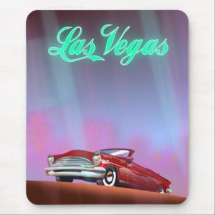 Alfombrilla De Ratón Afiche de viaje de Las Vegas