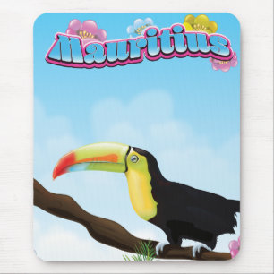 Alfombrilla De Ratón Afiche de viaje de Mauricio