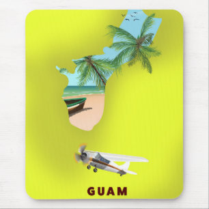 Alfombrilla De Ratón Afiche ilustrado de Guam