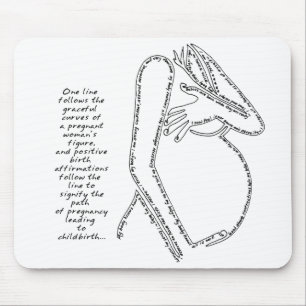 Alfombrilla De Ratón Afirmaciones Mousepad del nacimiento